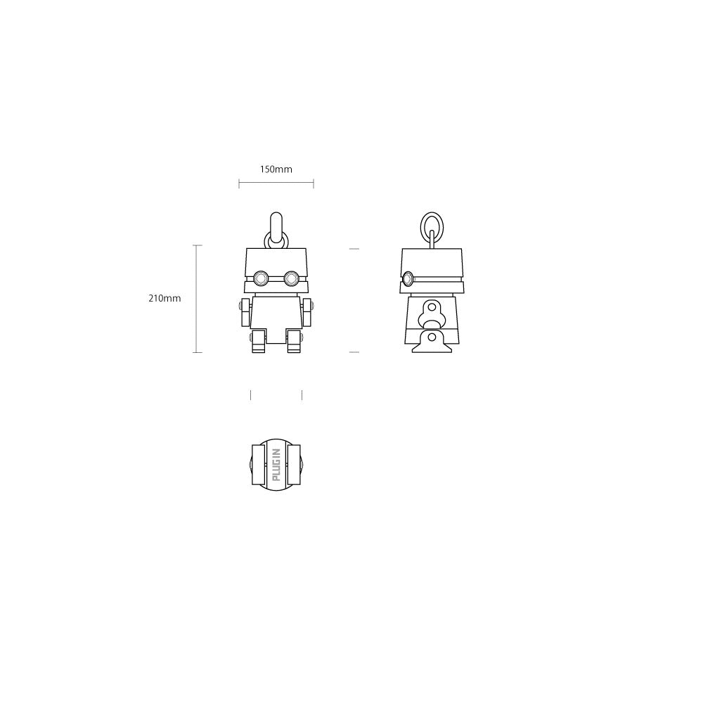 PLUG IN CZ ネックレス ROBOT PIP6101 - Dlinks